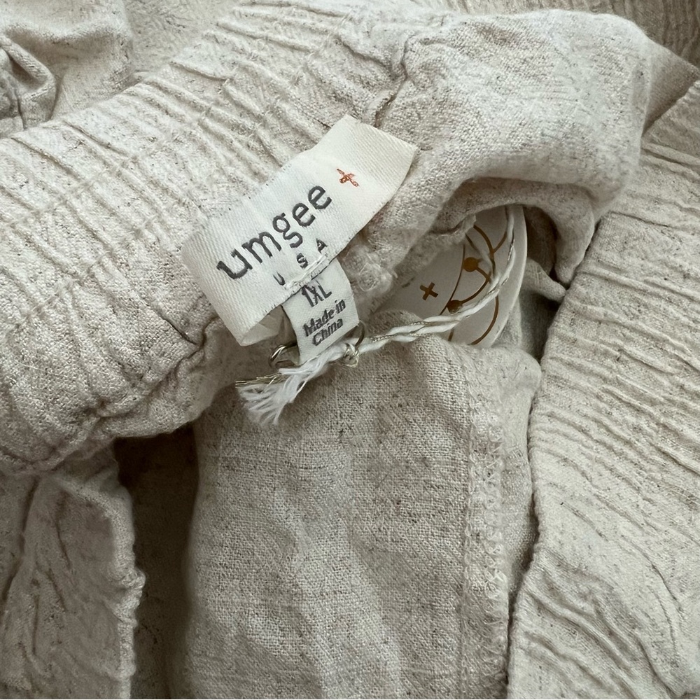 Umgee Wide Leg Pants in Light Natural - Picture 4 of 16